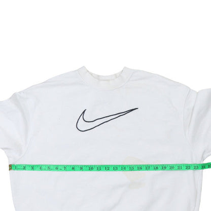 Mens UK Size S Nike White Pullover Sweatshirt