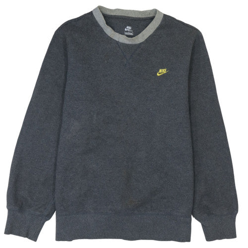 Mens UK Size L Nike Grey Pullover Sweatshirt