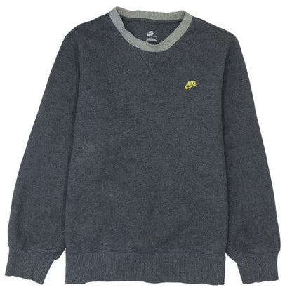 Mens UK Size L Nike Grey Pullover Sweatshirt