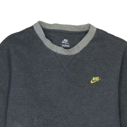 Mens UK Size L Nike Grey Pullover Sweatshirt