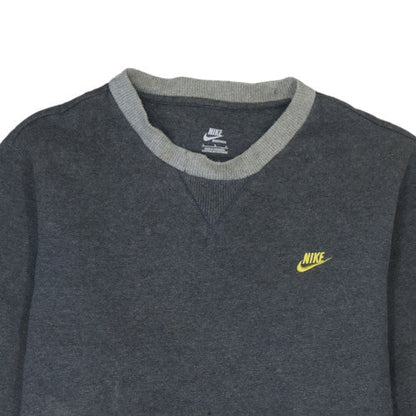 Mens UK Size L Nike Grey Pullover Sweatshirt