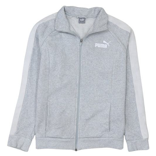 Mens UK Size M Puma Grey Full Zip Sweatshirt