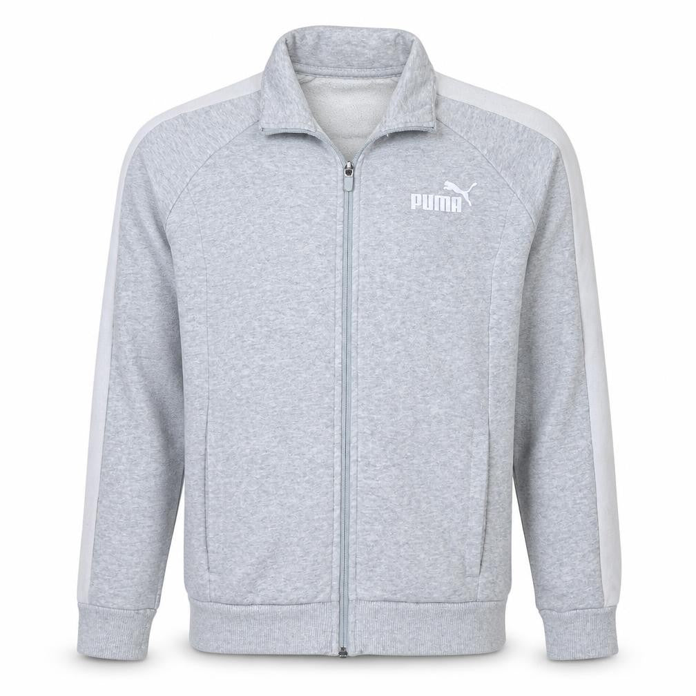 Mens UK Size M Puma Grey Full Zip Sweatshirt