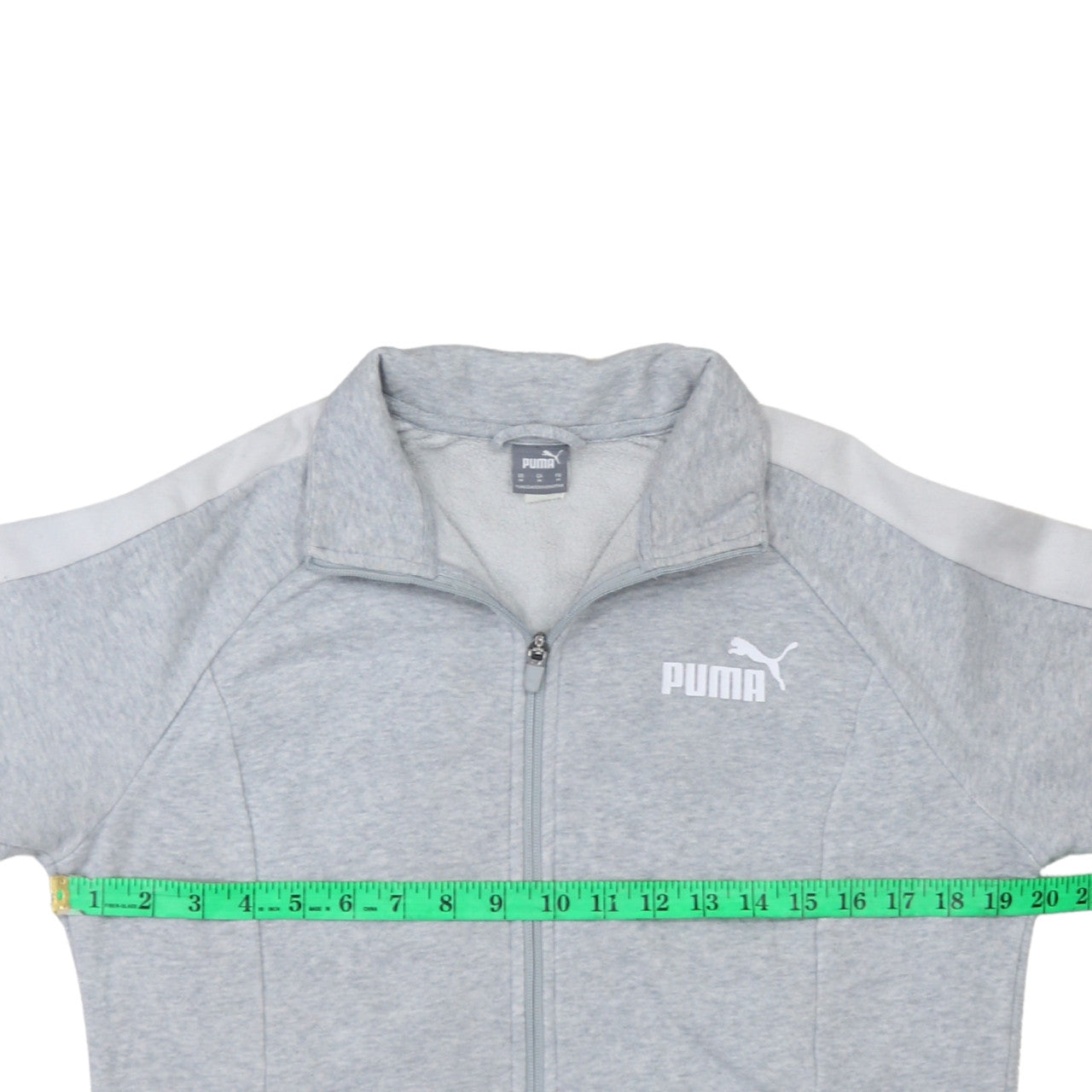 Mens UK Size M Puma Grey Full Zip Sweatshirt