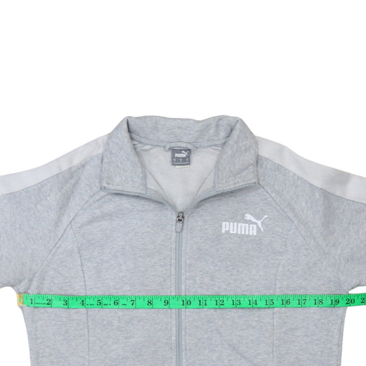 Mens UK Size M Puma Grey Full Zip Sweatshirt