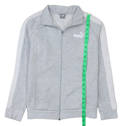 Mens UK Size M Puma Grey Full Zip Sweatshirt
