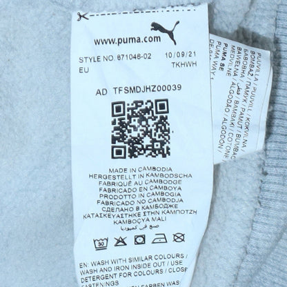 Mens UK Size M Puma Grey Full Zip Sweatshirt