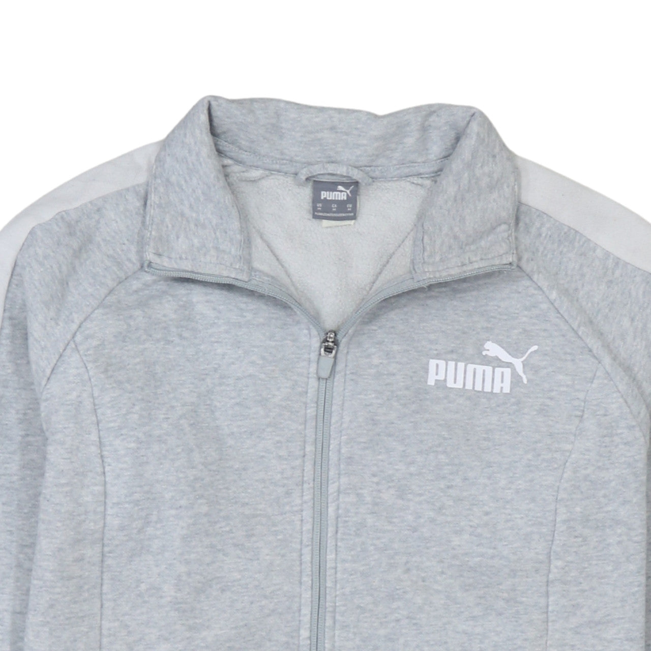 Mens UK Size M Puma Grey Full Zip Sweatshirt