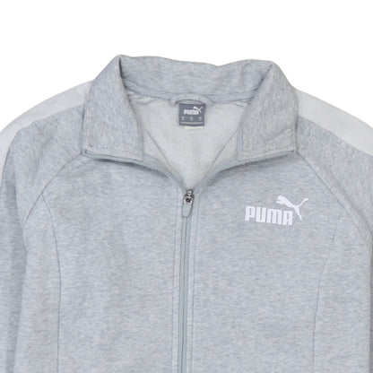 Mens UK Size M Puma Grey Full Zip Sweatshirt