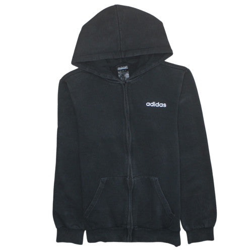 Mens UK Size S adidas Black Full Zip Hoodie