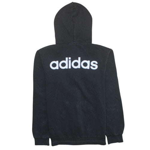 Mens UK Size S adidas Black Full Zip Hoodie