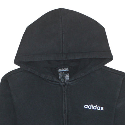 Mens UK Size S adidas Black Full Zip Hoodie