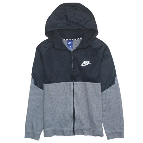 Mens UK Size L Nike Grey Full Zip Hoodie