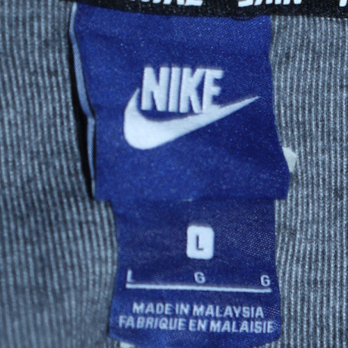 Mens UK Size L Nike Grey Full Zip Hoodie