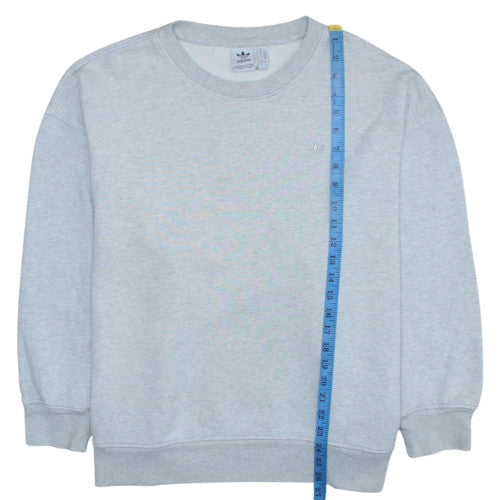 Mens UK Size L Adidas Grey Pullover Sweatshirt