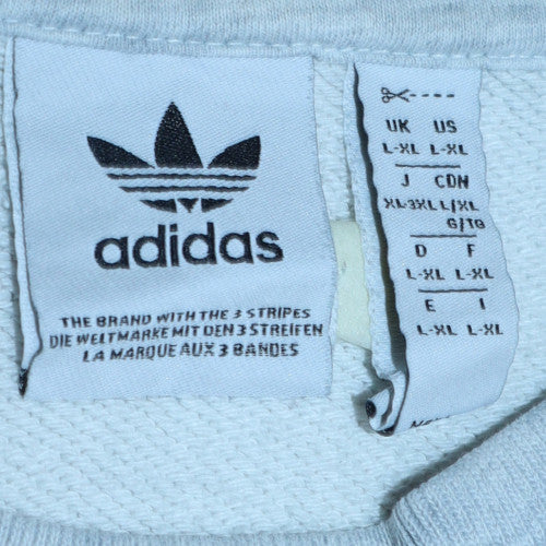 Mens UK Size L Adidas Grey Pullover Sweatshirt