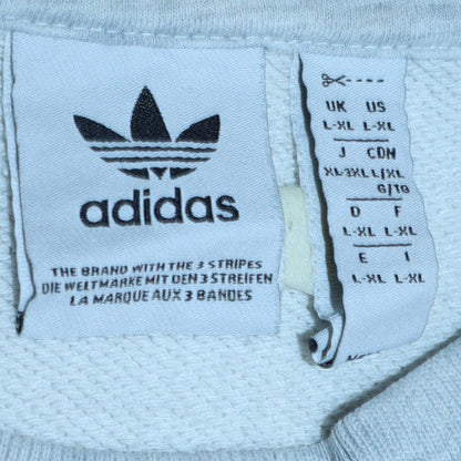 Mens UK Size L Adidas Grey Pullover Sweatshirt