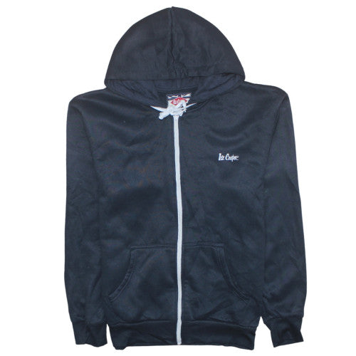 Mens UK Size M Lee Cooper Black Full Zip Hoodie