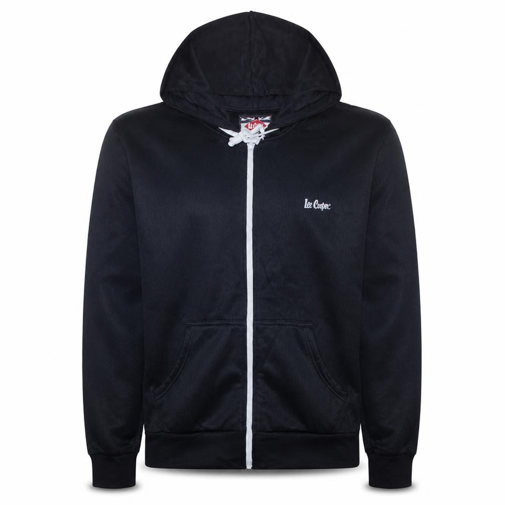 Mens UK Size M Lee Cooper Black Full Zip Hoodie