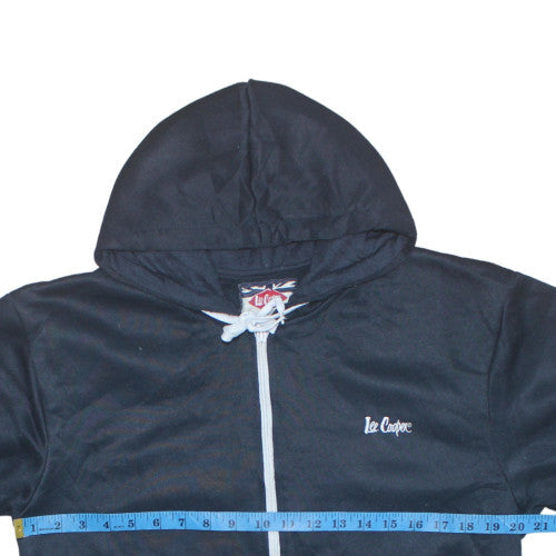 Mens UK Size M Lee Cooper Black Full Zip Hoodie