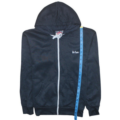 Mens UK Size M Lee Cooper Black Full Zip Hoodie