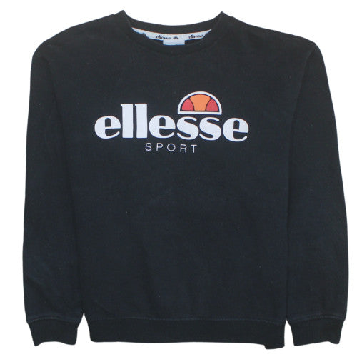 Womens UK Size 10 Ellesse Black Pullover Sweatshirt