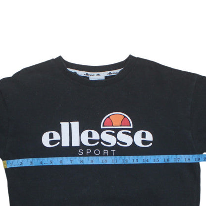Womens UK Size 10 Ellesse Black Pullover Sweatshirt
