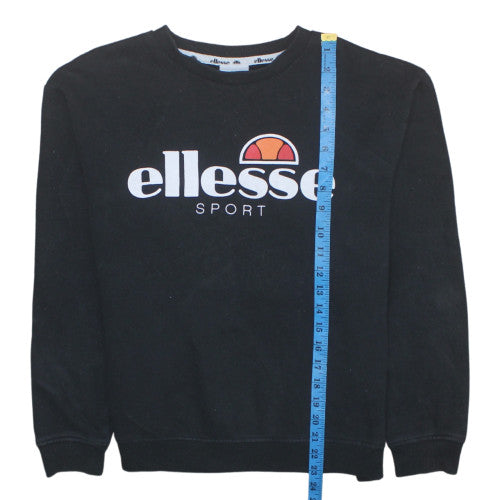 Womens UK Size 10 Ellesse Black Pullover Sweatshirt