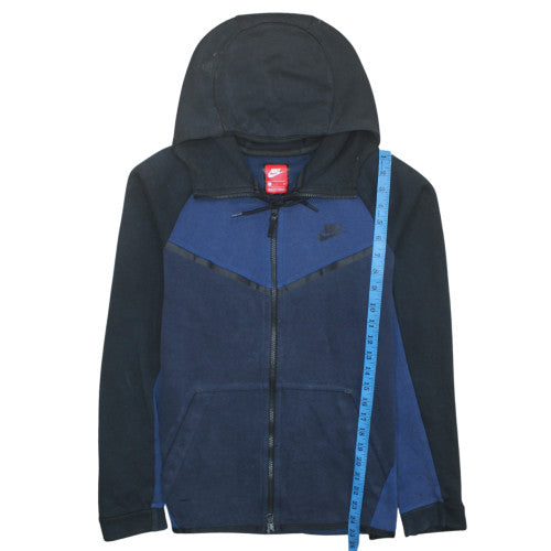Mens UK Size S Nike Blue Full Zip Hoodie