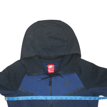 Mens UK Size S Nike Blue Full Zip Hoodie