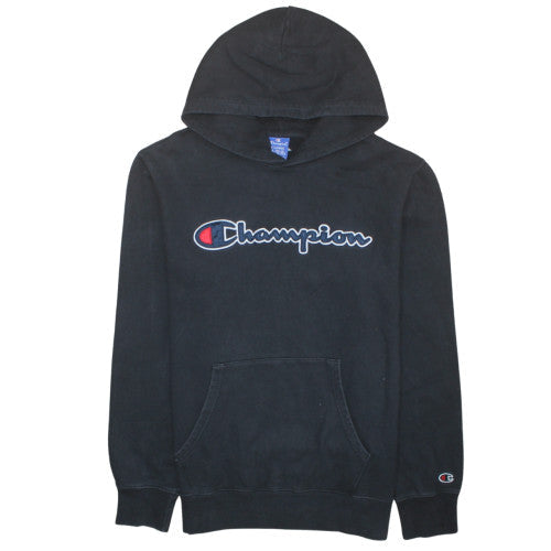 Mens UK Size XL Champion Black Pullover Hoodie