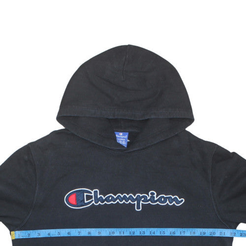 Mens UK Size XL Champion Black Pullover Hoodie