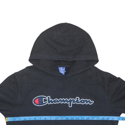 Mens UK Size XL Champion Black Pullover Hoodie
