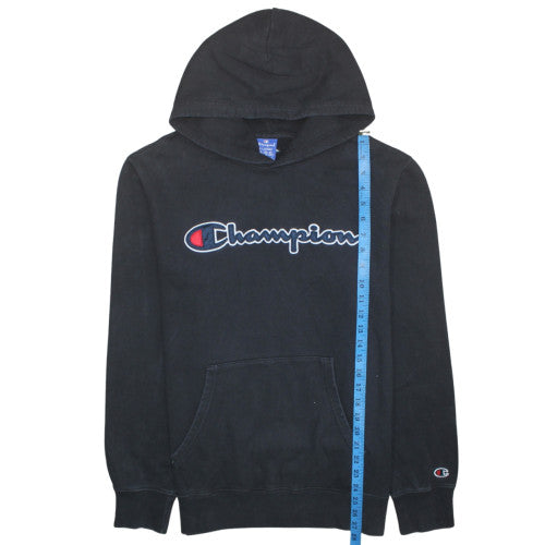 Mens UK Size XL Champion Black Pullover Hoodie