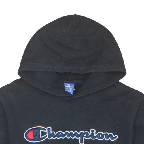 Mens UK Size XL Champion Black Pullover Hoodie