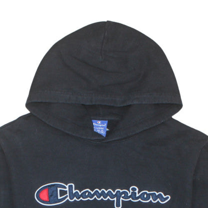 Mens UK Size XL Champion Black Pullover Hoodie
