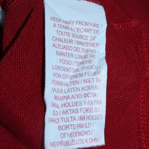 Teens UK Size L Nike Red Full Zip Hoodie