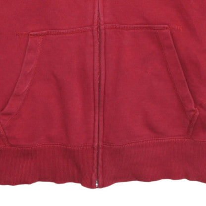 Teens UK Size L Nike Red Full Zip Hoodie