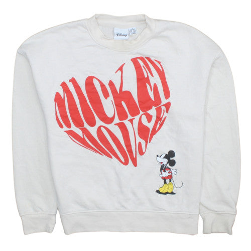Womens UK Size S Disney White Pullover Sweatshirt