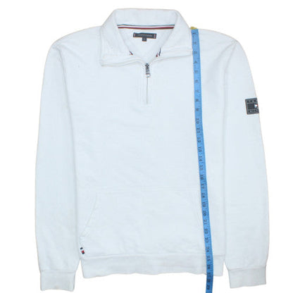 Mens UK Size XL Tommy Hilfiger White Pullover Sweatshirt