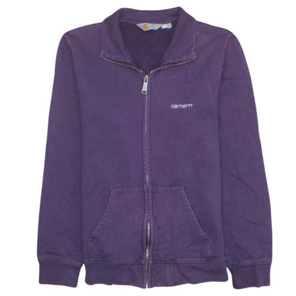Mens UK Size S Carhartt Purple Full Zip Sweatshirt