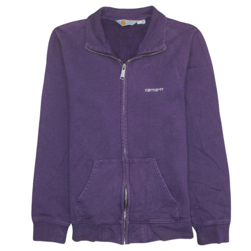 Mens UK Size S Carhartt Purple Full Zip Sweatshirt
