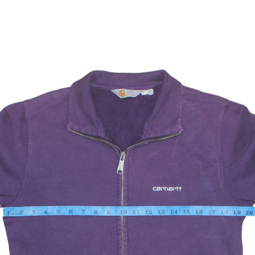 Mens UK Size S Carhartt Purple Full Zip Sweatshirt