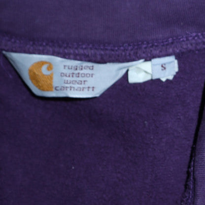 Mens UK Size S Carhartt Purple Full Zip Sweatshirt