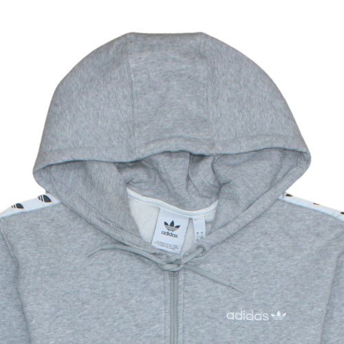 Mens UK Size L Adidas Grey 1/2 Zip Hoodie