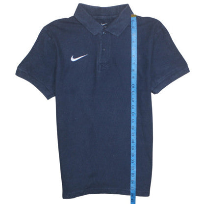 Nike Men's Navy Blue Short Sleeve Polo Shirt Size M 100% Cotton