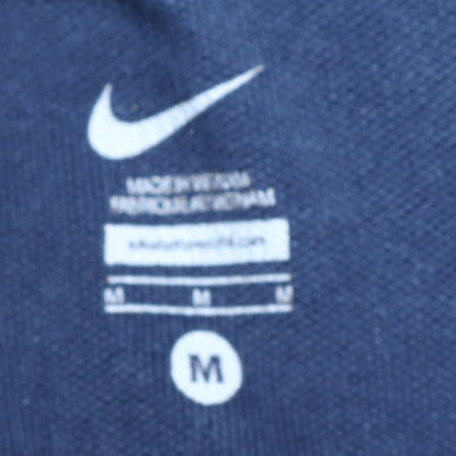 Nike Men's Navy Blue Short Sleeve Polo Shirt Size M 100% Cotton