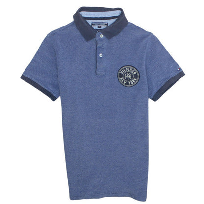 Tommy Hilfiger Men's Blue Slim Fit Polo Shirt M