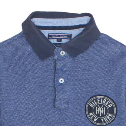 Tommy Hilfiger Men's Blue Slim Fit Polo Shirt M
