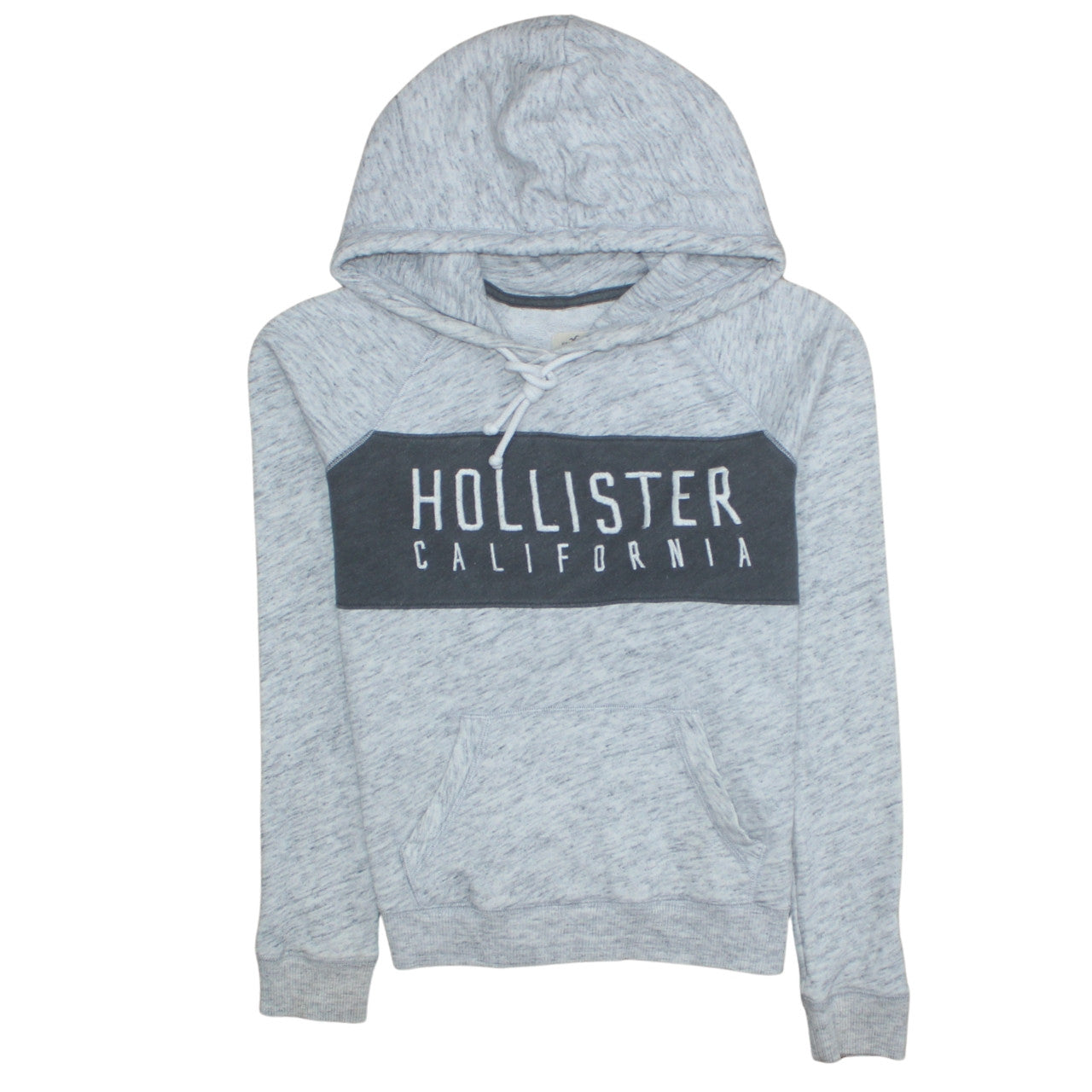 Mens UK Size L Hollister Grey Pullover Hoodie